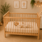 Cuna bebe madera de haya ecologica